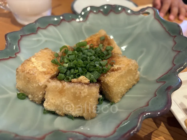 ふくよかぁ～で注文した揚げ出し豆腐