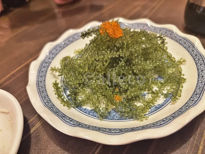 旨し沖縄料理の台所 くろべぇで食べた海ぶどう