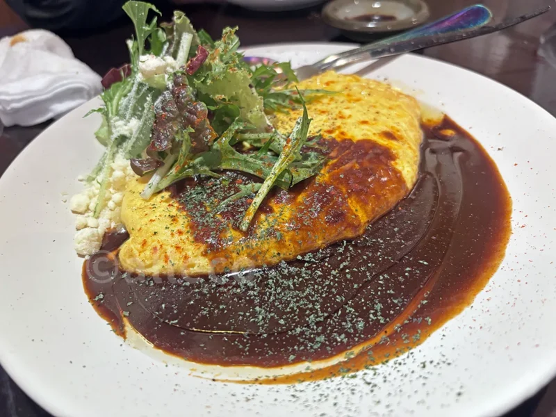 居酒屋 BROWN SUGARで食べた卵とソースを使った創作料理